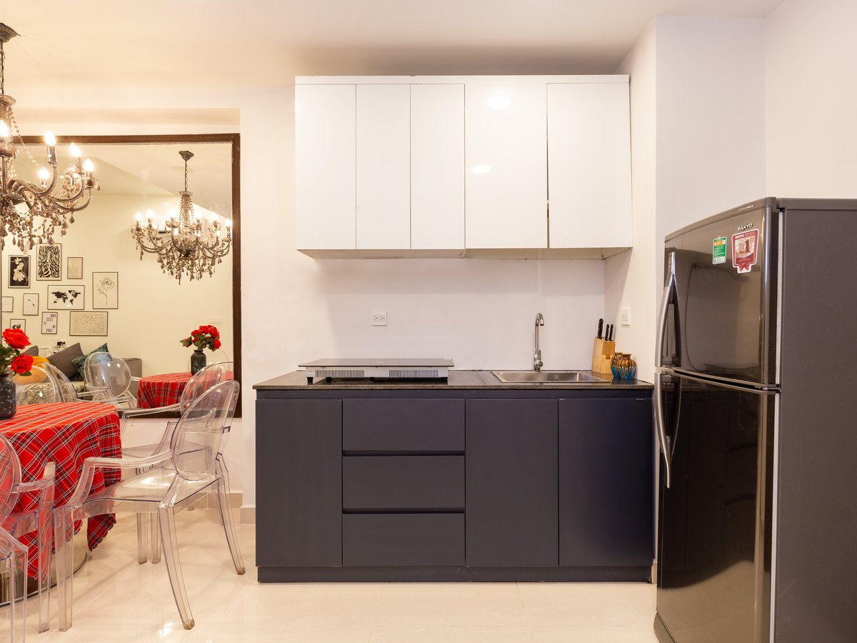 Bếp căn hộ Soho Residence đầy đủ thiết bị