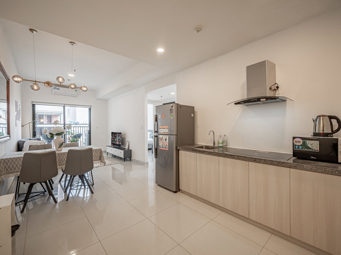 Bếp căn 2 phòng ngủ Soho Residence
