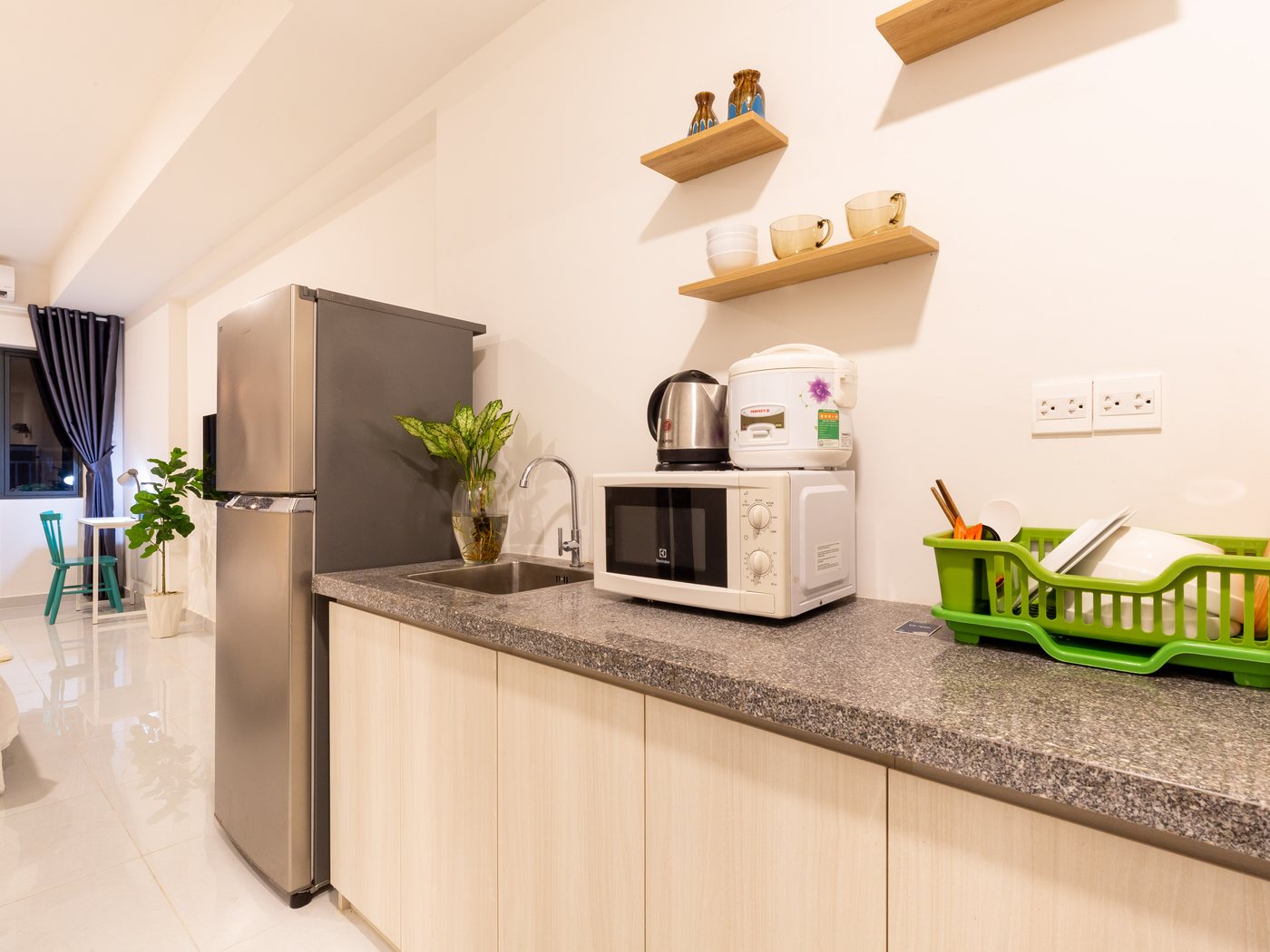 Bếp trong căn Studio Soho Residence